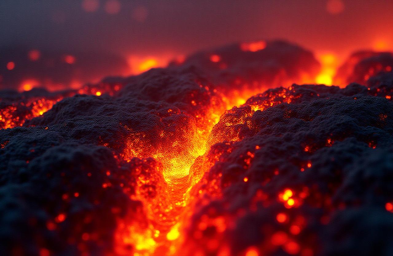 Molten lava background for branding agency