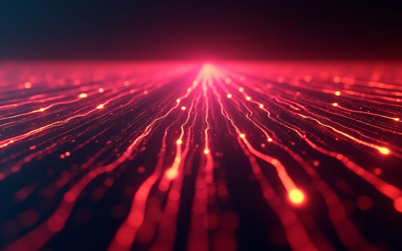 Bold digital interface design with volcanic orange highlights